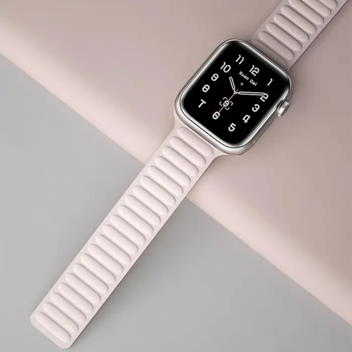 OEM - Apple Watch 7/8 (45mm) Armband Magnetic Strap - Brun