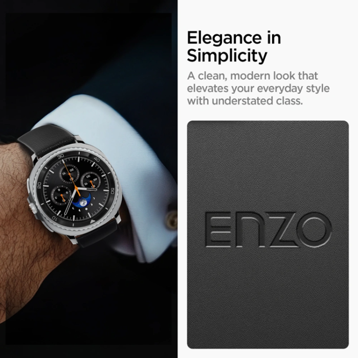 Spigen - Spigen Galaxy Watch 8/8 Classic (40/44/46mm) Armband Enzo - Svart