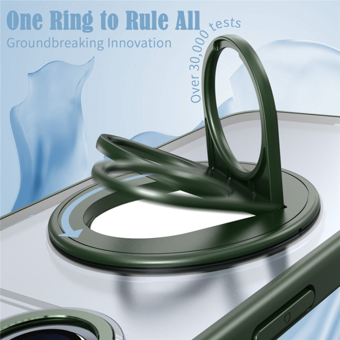 A-One Brand - iPhone 17 Air Mobilskal MagSafe Rotating Kickstand - Grön