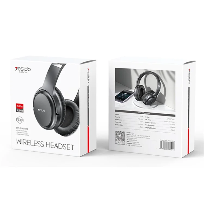 Yesido - YESIDO Trådlösa Hörlurar Bluetooth Over-Ear EP04 Gaming