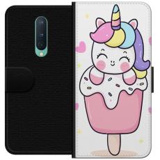 iSecrets - Plånboksfodral till OnePlus 8 med Glad enhörning