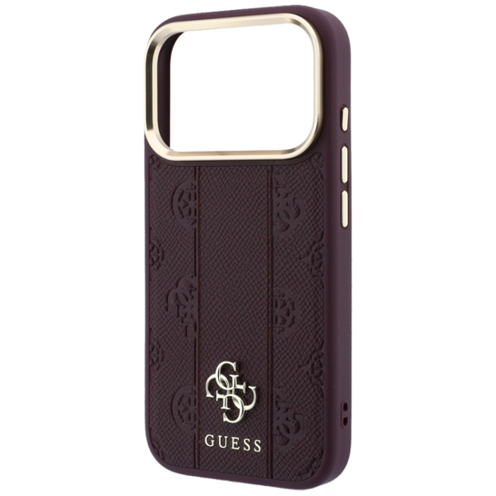 Guess - Guess Mobilskal För iPhone 18 Pro Max/17 Pro Max Magsafe Stripe Peony 4G Logo