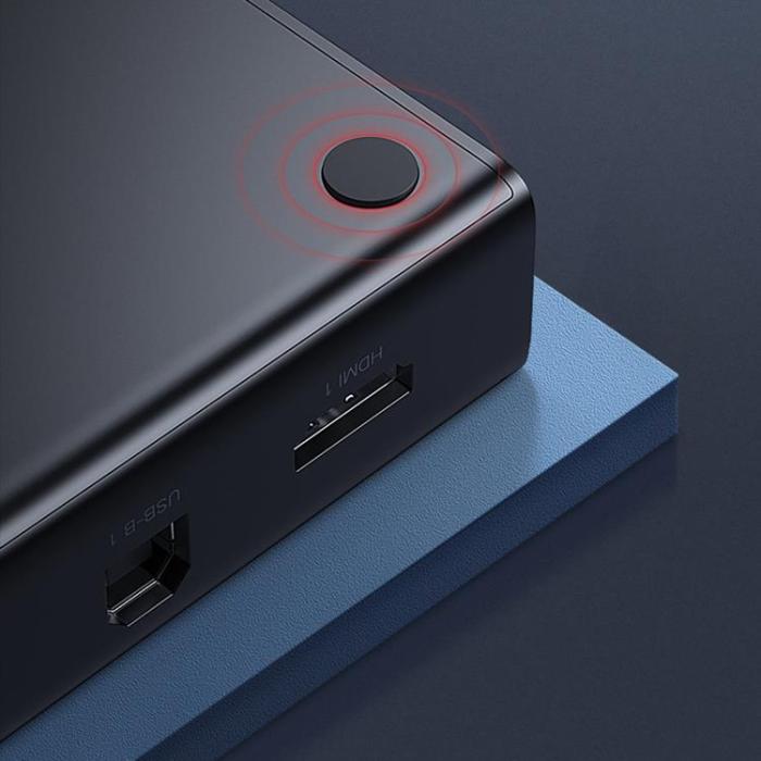 Ugreen - Ugreen 4-Portars HDMI KVM Switch - Svart