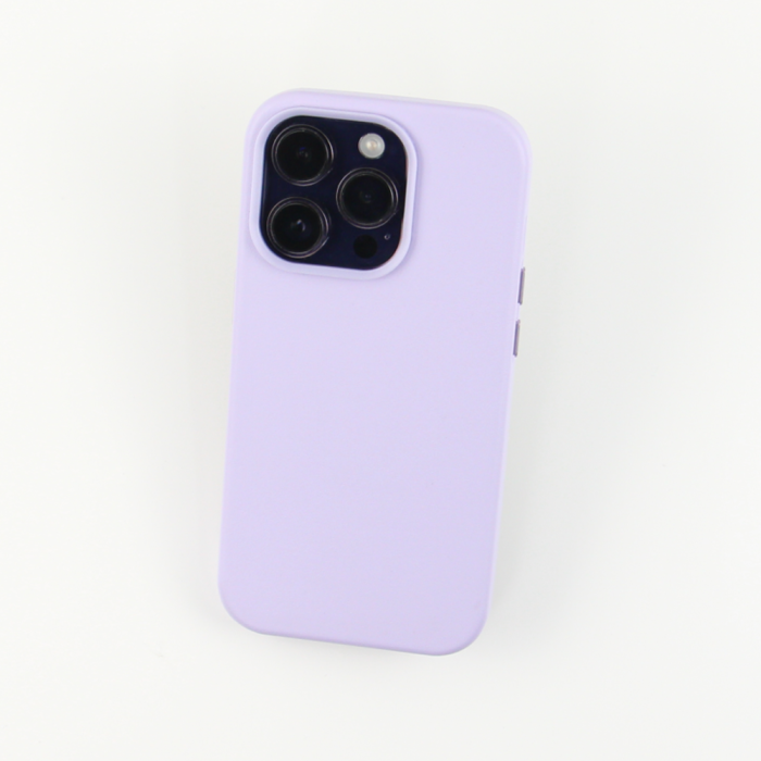 OEM - Läder Skal till iPhone 14 Pro Max, Stöttåligt, Lila