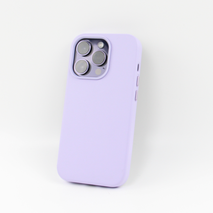 OEM - Läder Skal till iPhone 14 Pro Max, Stöttåligt, Lila