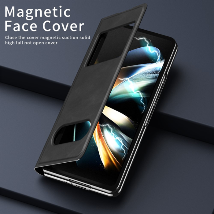 A-One Brand - Galaxy Z Fold 6 Mobilskal View Window - Svart