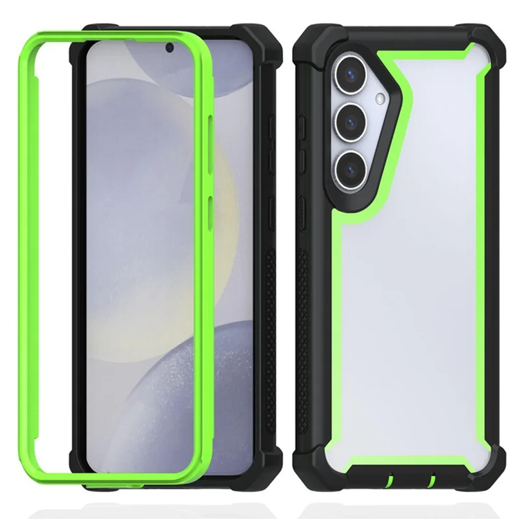 Galaxy S24 Plus Mobilskal TPU + PC Shockproof (Svart/Grön) | 2353 | AlltMobil