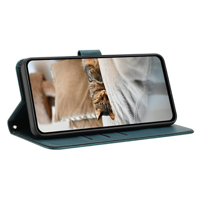 A-One Brand - Sony Xperia 1 VII Plånboksfodral Cats Imprint - Mörkgrön