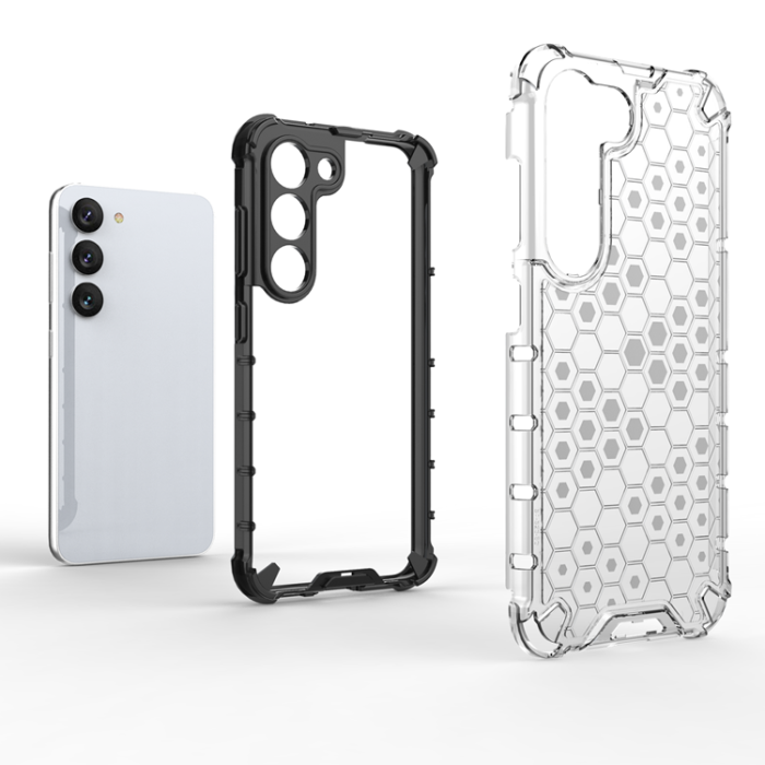 OEM - Galaxy S23 Plus Skal Honeycomb Armored Hybrid - Blå