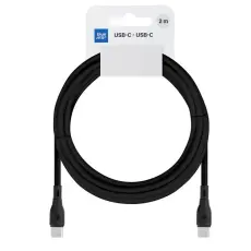 Blue Star - Blue Star USB-C - USB-C 3A 60W Kabel 2m ECO - Svart
