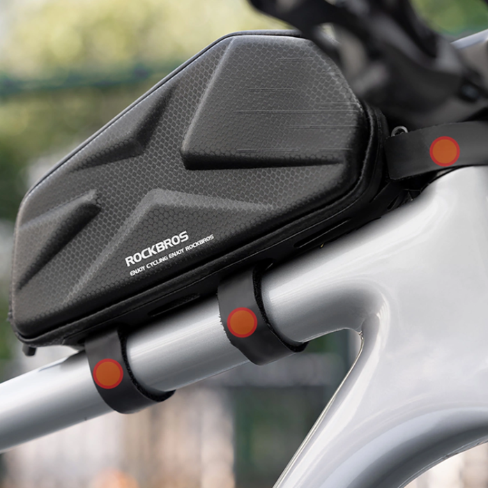Rockbros - Rockbros Styv Cykelväska för Ram eller Topprör 1.4L - Svart