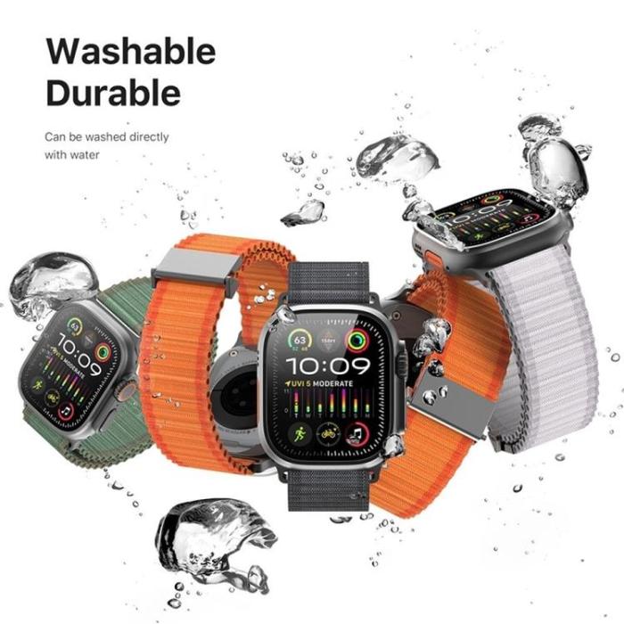 Dux Ducis - Dux Ducis Apple Watch 44/45/46/49mm Armband YC Nylon - Grön