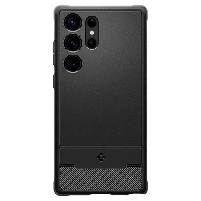 Spigen - Spigen Galaxy S23 Ultra Skal Rugged Armor - Svart