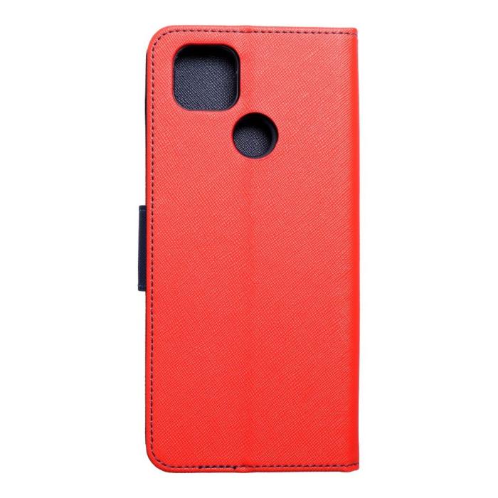 OEM - Moto G9 Power Plånboksfodral Fancy Eco Läder - Röd