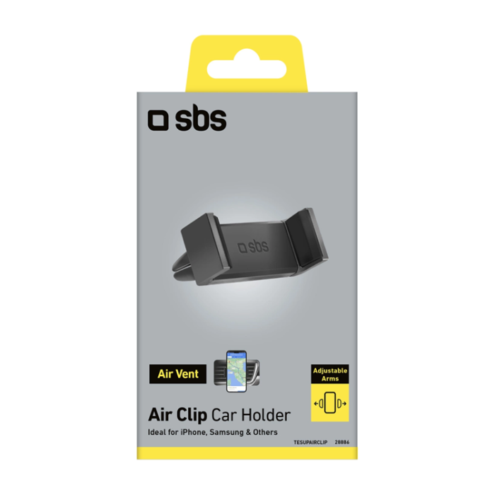 SBS - SBS Smartphonehållare För Luftventil TESUPAIRCLIP - Svart