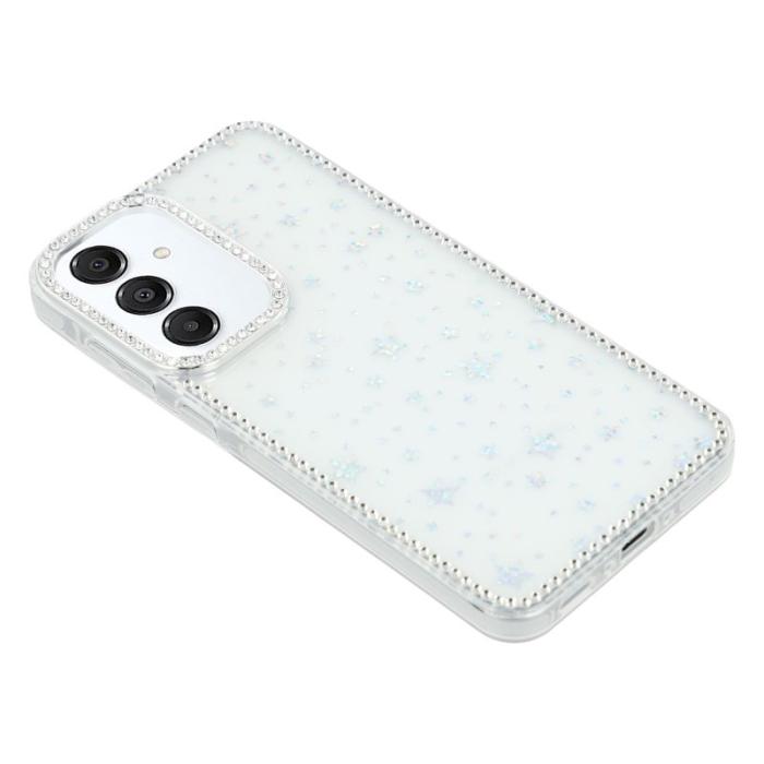 OEM - Rhinestone Samsung Galaxy S26 Skal Glitterkant TPU + PC - Stjärntransparent