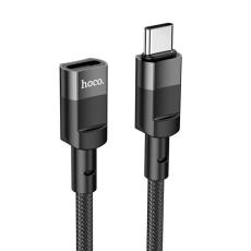 Hoco - HOCO USB-C - USB-C 3A Kabel 1.2m U107 Förlängning - Svart
