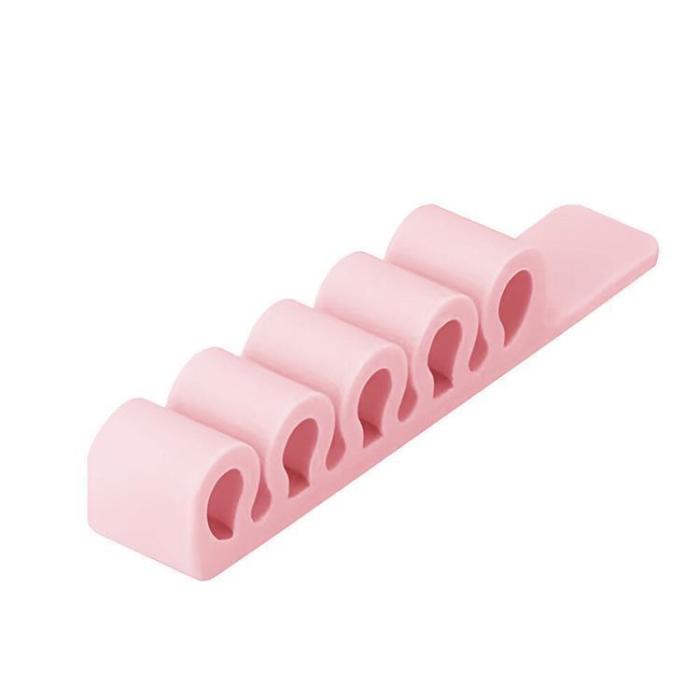 OEM - Silikon Hållare För Sladdar - Rosa