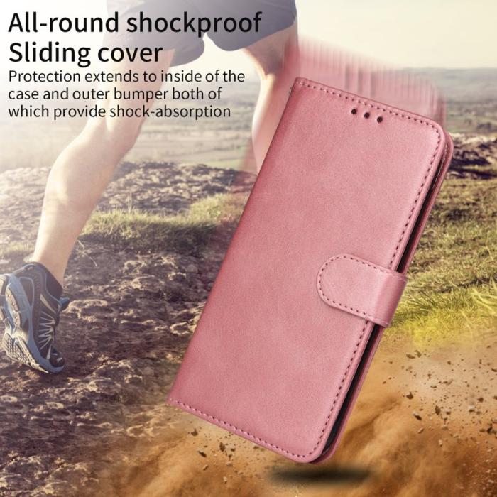 OEM - Samsung Galaxy S26 Plus Plånboksfodral Konstläder Folio Flip - Rosa