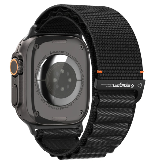 Spigen - Spigen Apple Watch (44/45/46/49mm) Armband WBF1 - Svart
