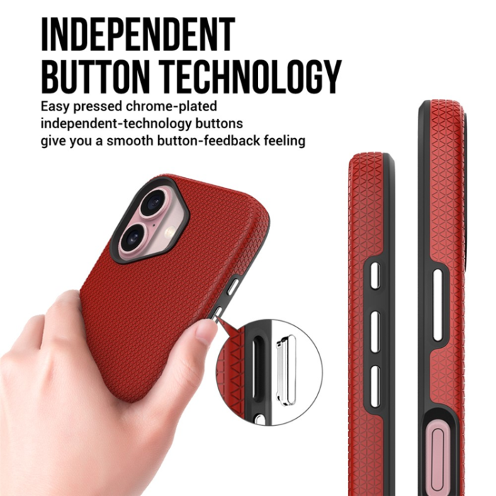 A-One Brand - iPhone 17 Mobilskal MagSafe Protective TPU+PC - Röd