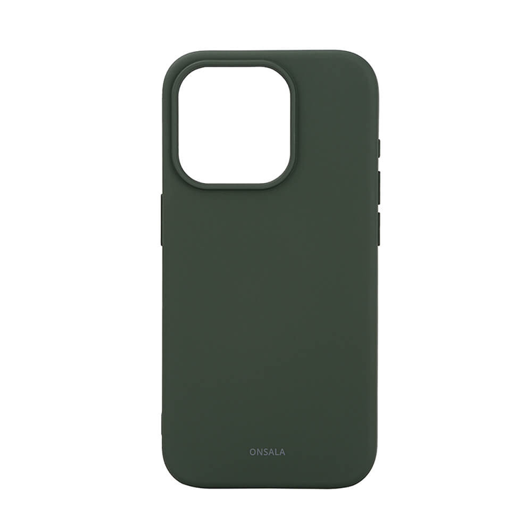 Onsala iPhone 15 Pro Mobilskal Magsafe Silikon - Grön | 2353 | AlltMobil