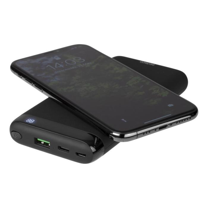 UTGATT1 - Trådlös powerbank 10000 mAh, 1x USB-A snabbladdning, 1x USB-C PD