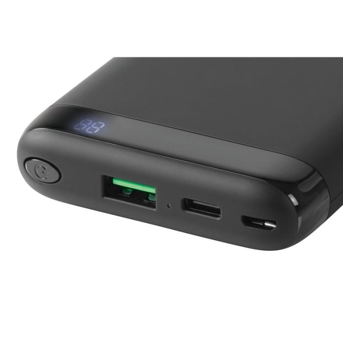 UTGATT1 - Trådlös powerbank 10000 mAh, 1x USB-A snabbladdning, 1x USB-C PD