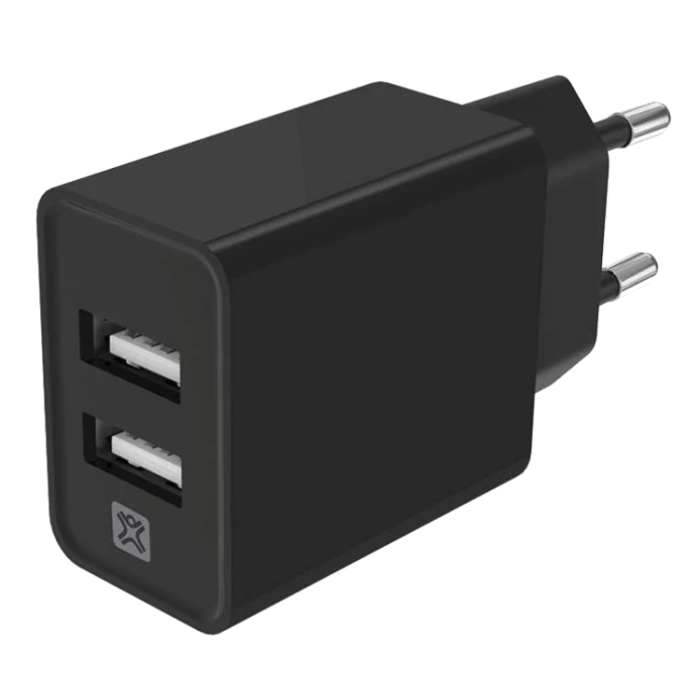UTGATT1 - XtremeMac Väggladdare 2xUSB - Svart
