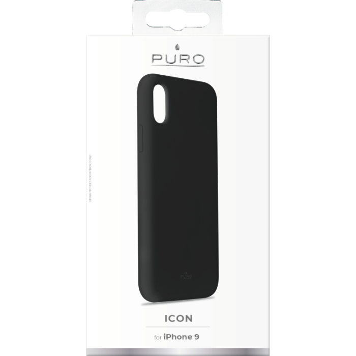 UTGATT5 - Puro Icon Cover till iPhone XR - Svart