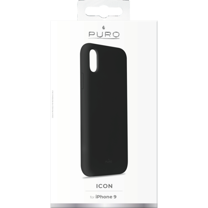 UTGATT5 - Puro Icon Cover till iPhone XR - Svart