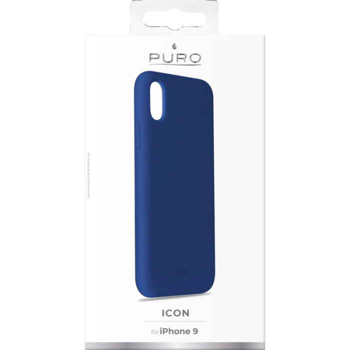 UTGATT5 - Puro Icon Cover till iPhone XR - Mörkblå