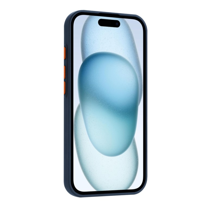 A-One Brand - iPhone 16 Plus Mobilskal Korthållare TPU - Marinblå