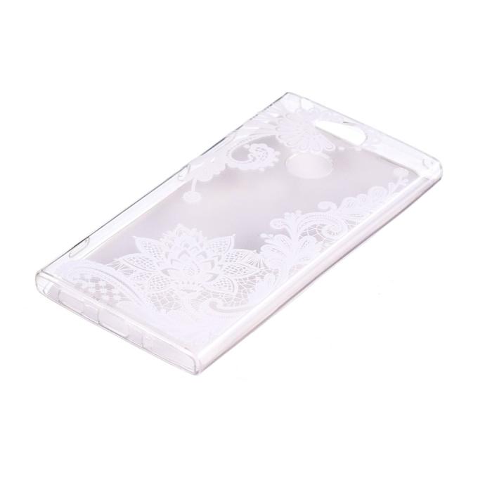 A-One Brand - TPU Mobilskal till Sony Xperia XA2 - White Flowers