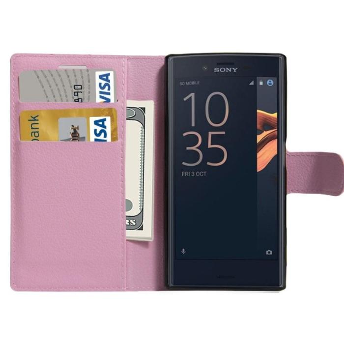 OEM - Plånboksfodral till Sony Xperia X Compact - Magenta