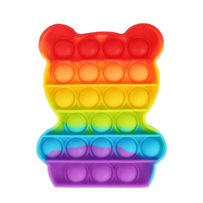 Fidget Toys - Pop it Fidget Sensory Leksak - Panda - Regnbåge