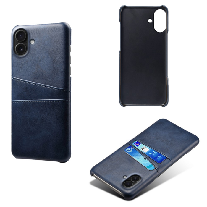 A-One Brand - iPhone 17 Mobilskal Korthållare Dual - Blå
