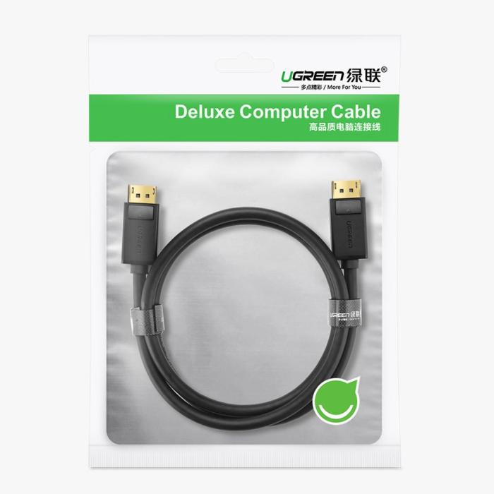 Ugreen - UGreen DisplayPort 1.2 Kabel 4K 2 m Svart