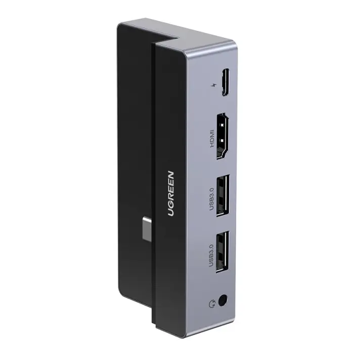 Ugreen - UGreen 5in1 USB-C HUB 3.2 Gen 1 100 W Grå