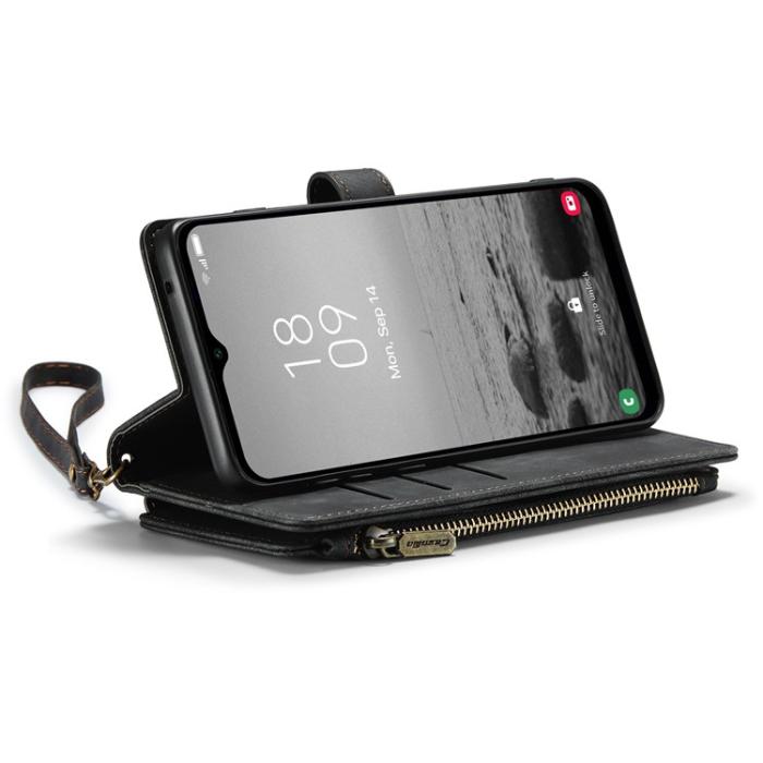 Caseme - CASEME Galaxy A24 4G Plånboksfodral C30 Zipper - Svart