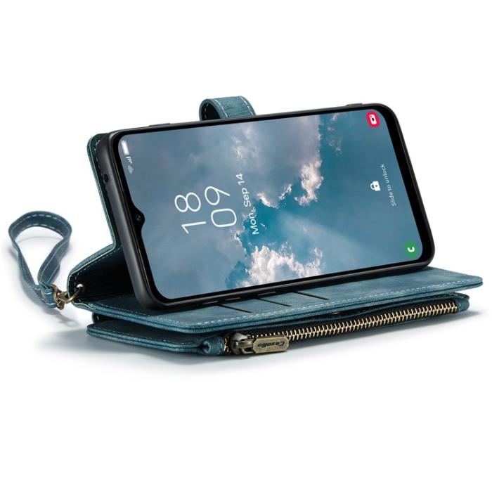 Caseme - CASEME Galaxy A24 4G Plånboksfodral C30 Zipper - Blå