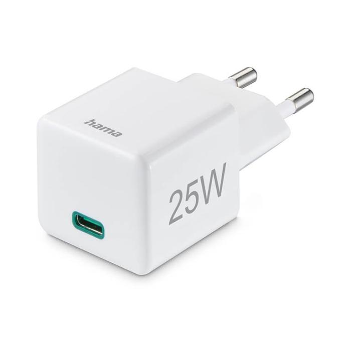 Hama - Hama Väggladdare USB-C 25W - Vit