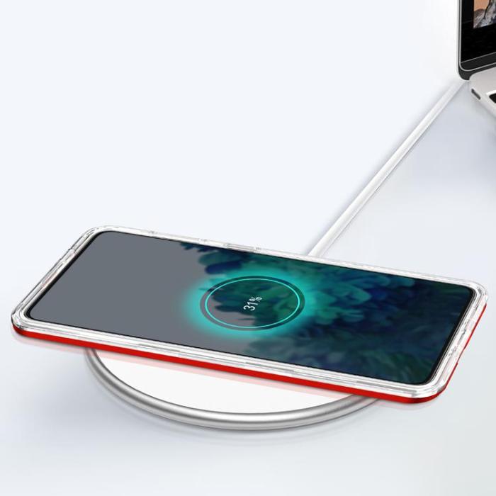 OEM - Galaxy S23 Skal Clear 3in1 - Röd