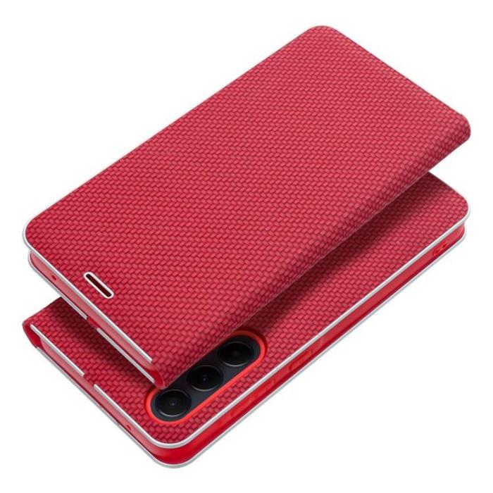 OEM - Galaxy S25 Plus Plånboksfodal Luna Book - Röd