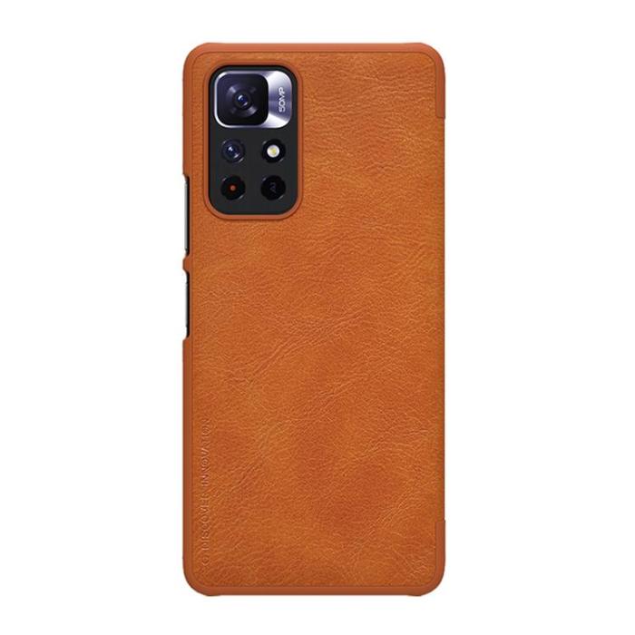 Nillkin - Nillkin Qin Plånboksfodral Xiaomi Poco M4 Pro 5G - Brun