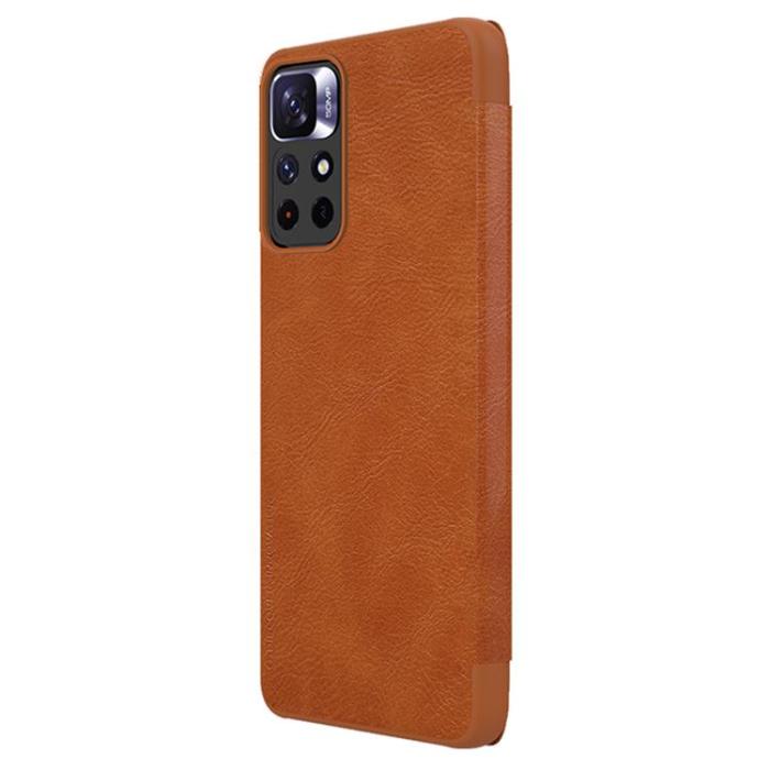 Nillkin - Nillkin Qin Plånboksfodral Xiaomi Poco M4 Pro 5G - Brun