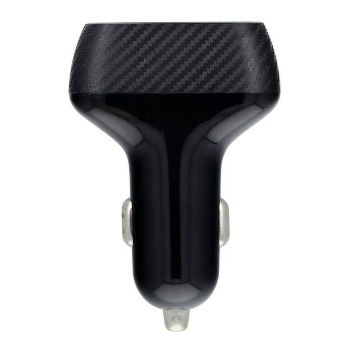 UTGATT1 - Billaddare QWE CARBON 3xUSB QC3.0 7.2A 36W CC271-3A Svart