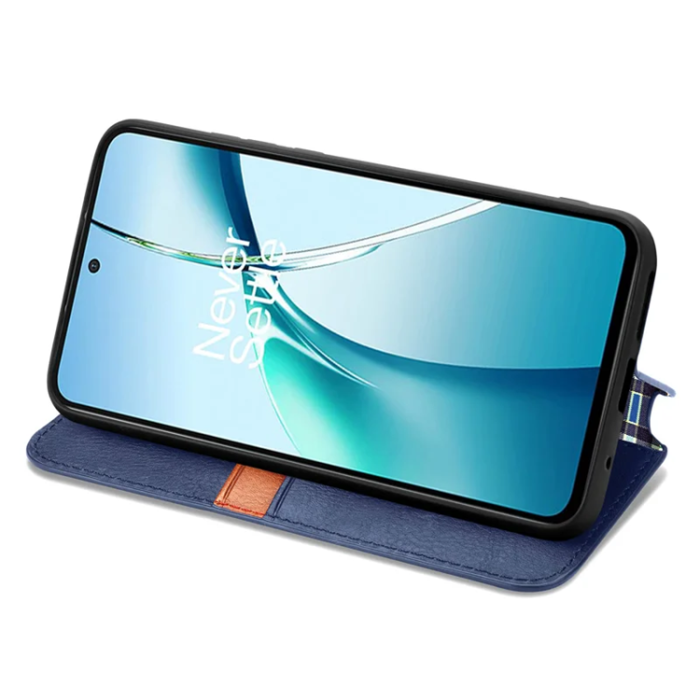 A-One Brand - Xiaomi 15 Ultra Plånboksfodral Rhombus Imprint Läder - Blå