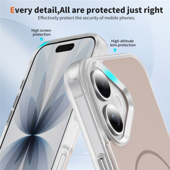 A-One Brand - iPhone 17 Mobilskal MagSafe Skin Touch TPU PC - Guld