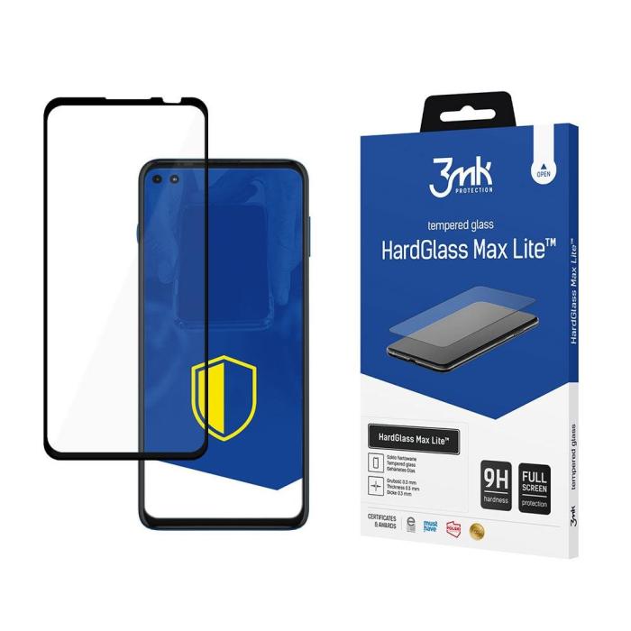 UTGATT1 - 3MK Motorola Moto G100 5G Härdat glas Max Lite - Svart